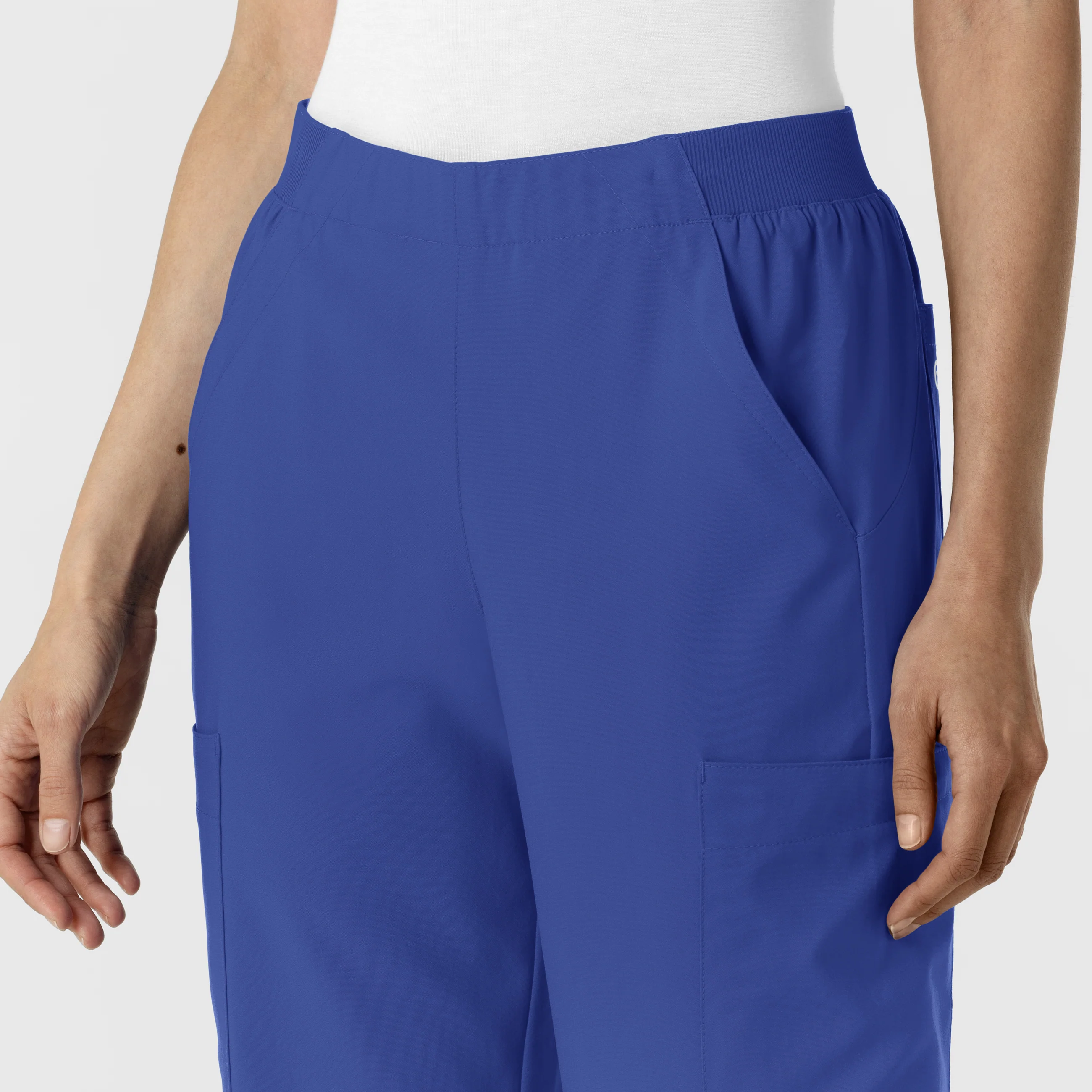 W123 Women's Cargo Utility Scrub Pant - Galaxy Blue - Image 6