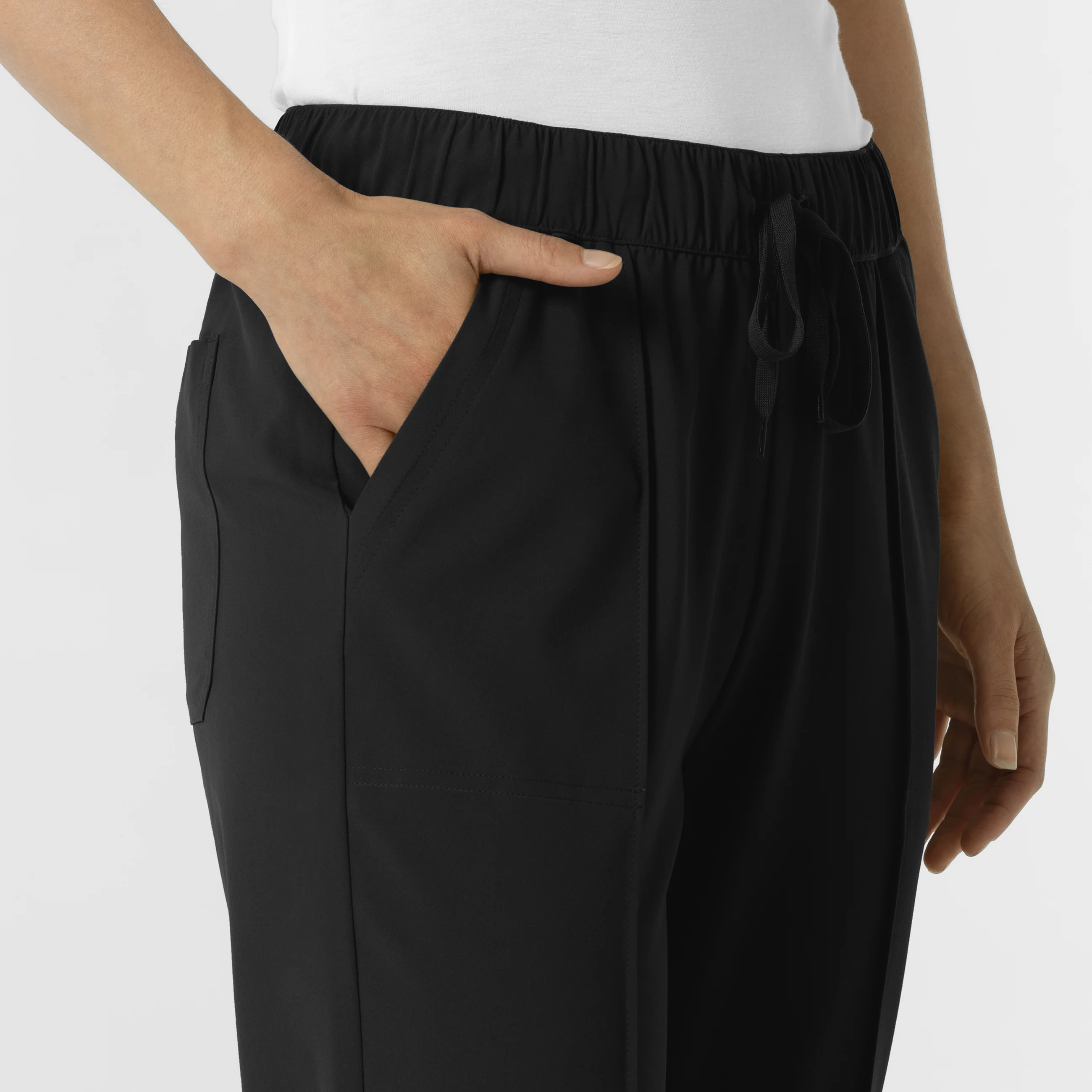 RENEW Edit Women's Tapered Ankle Scrub Trouser - Black - Image 6