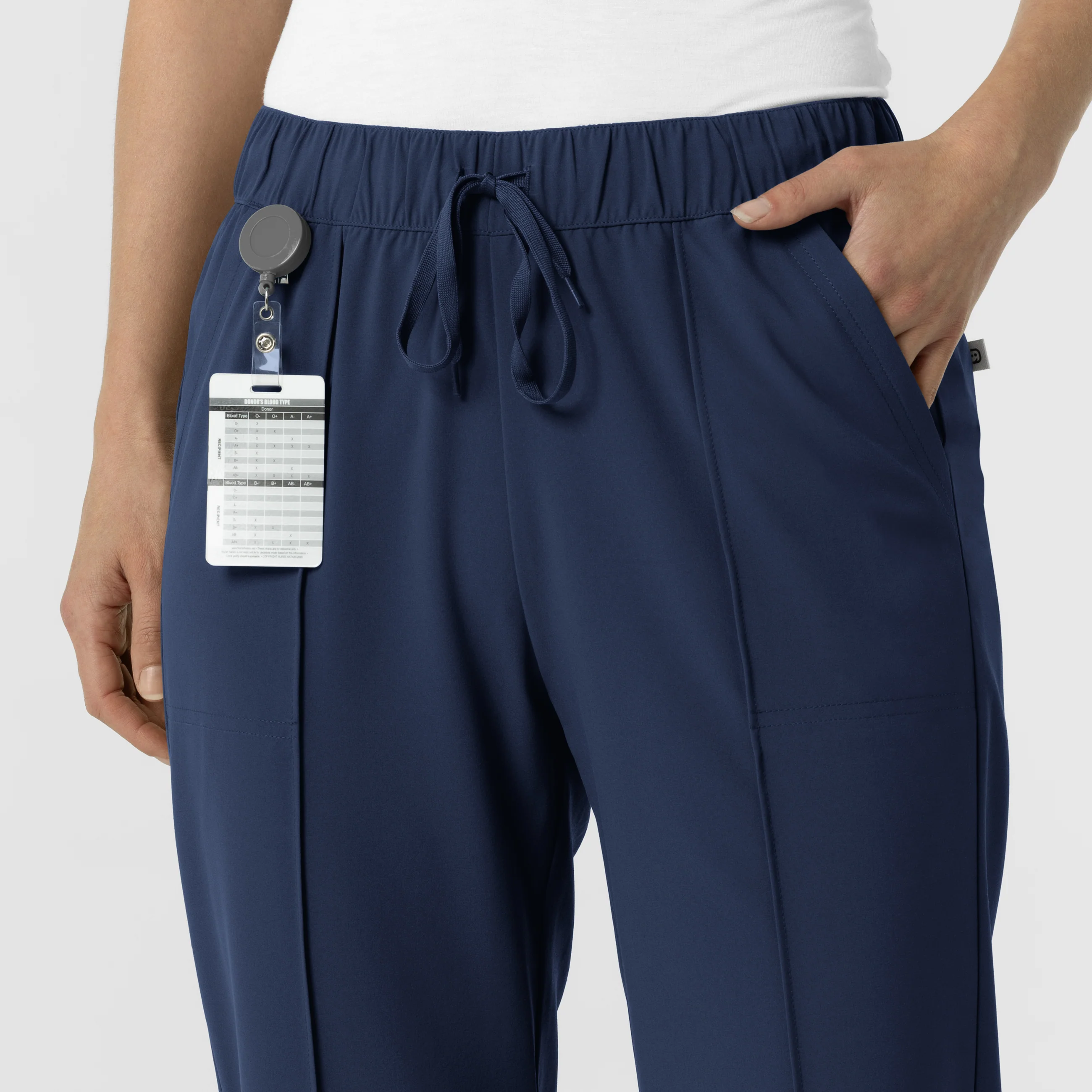 RENEW Edit Women's Tapered Ankle Scrub Trouser - Navy - Image 5