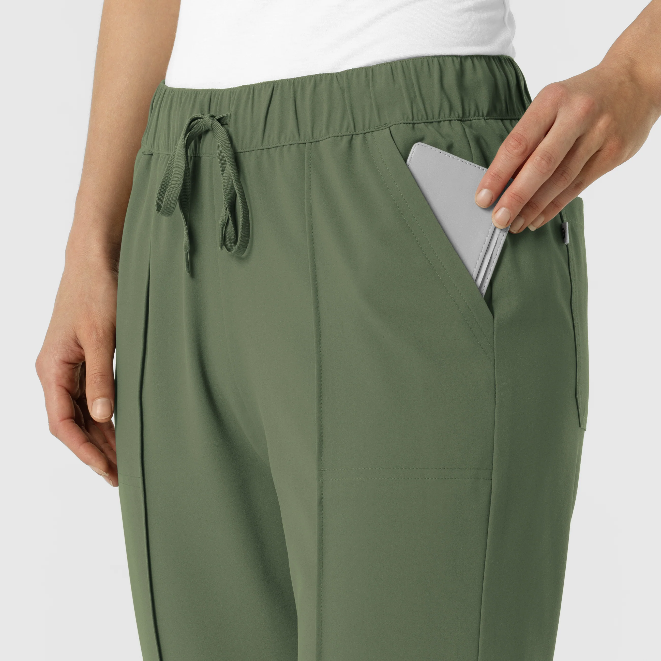 RENEW Edit Women's Tapered Ankle Scrub Trouser - Olive - Image 7