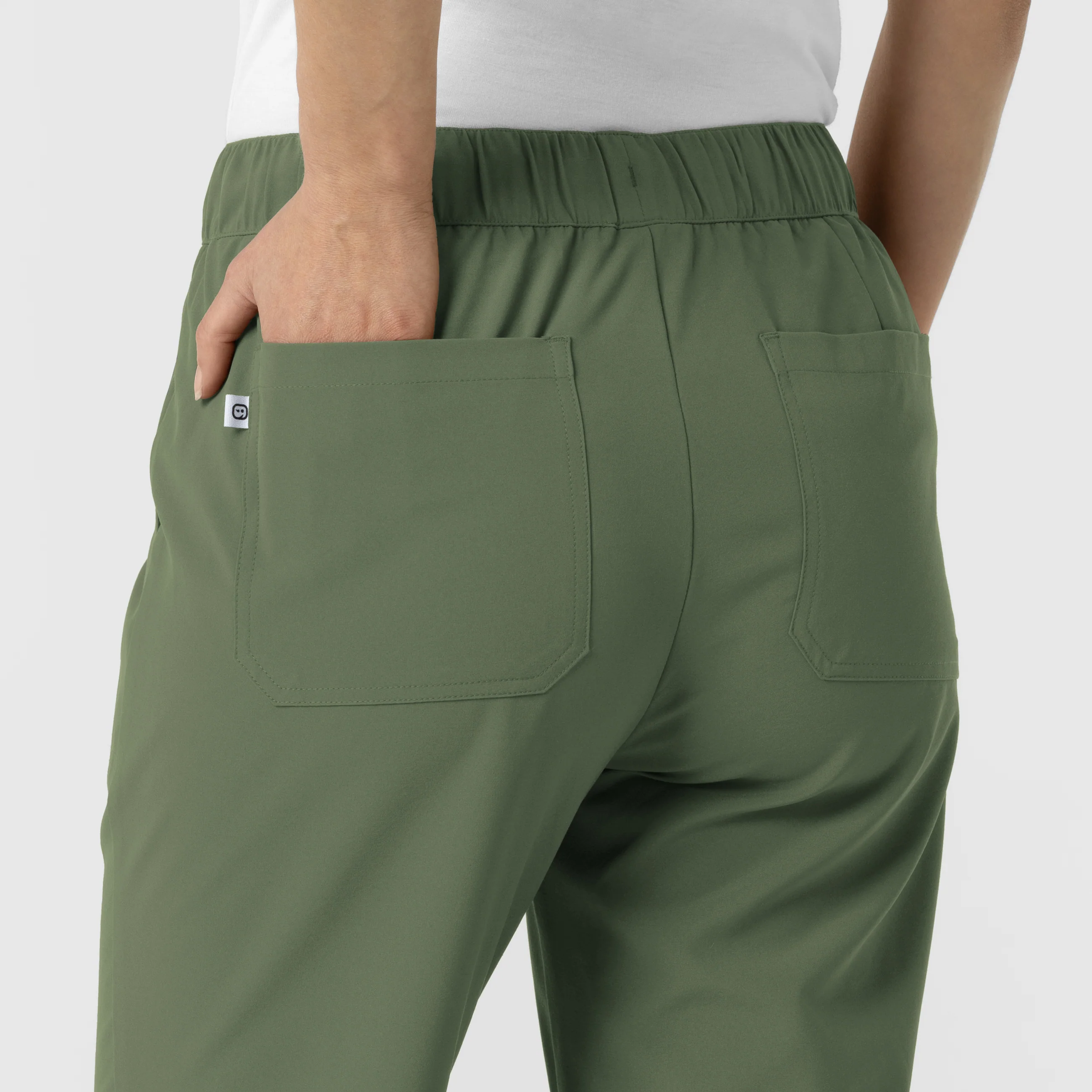 RENEW Edit Women's Tapered Ankle Scrub Trouser - Olive - Image 8
