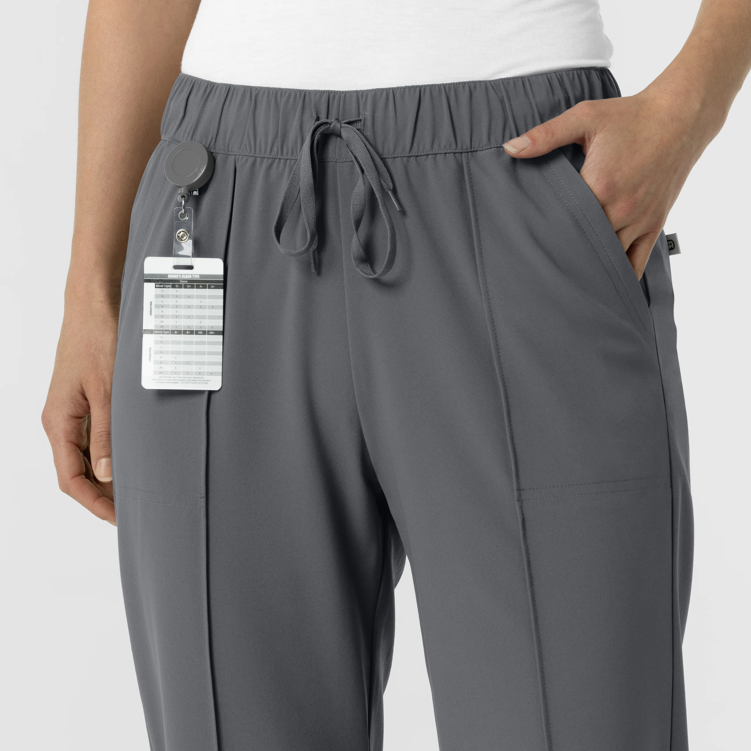 RENEW Edit Women's Tapered Ankle Scrub Trouser - Pewter - Image 5
