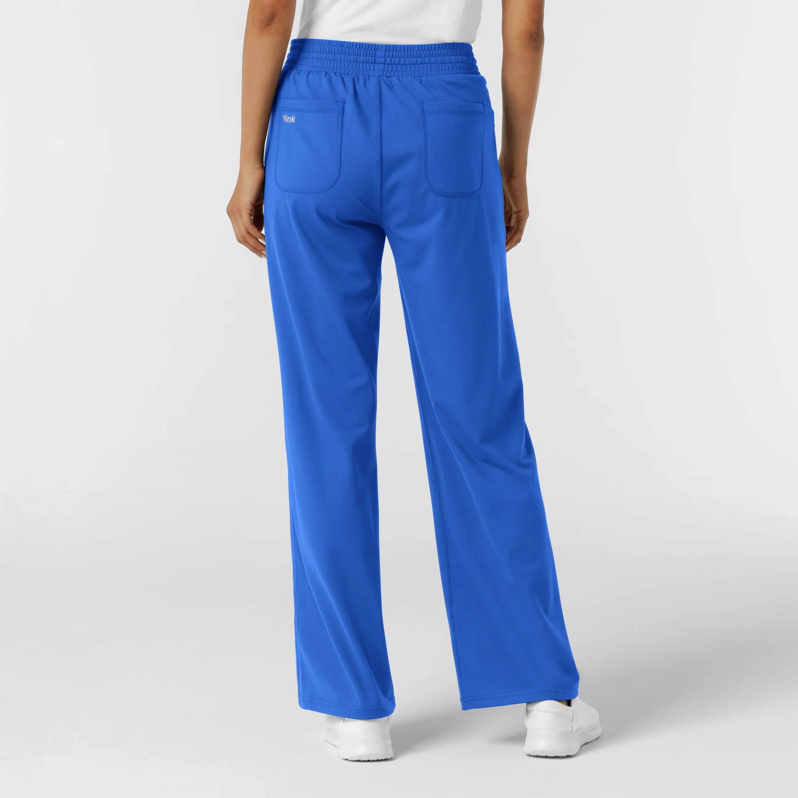 RENEW Knit Women's Wide Leg Scrub Pant - Royal - Image 3