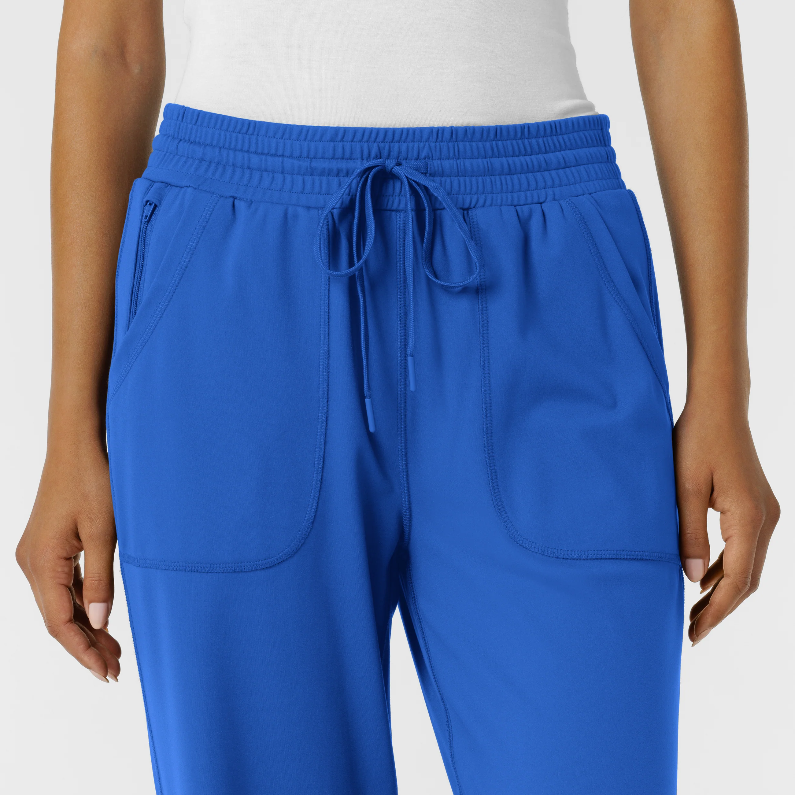 RENEW Knit Women's Wide Leg Scrub Pant - Royal - Image 6