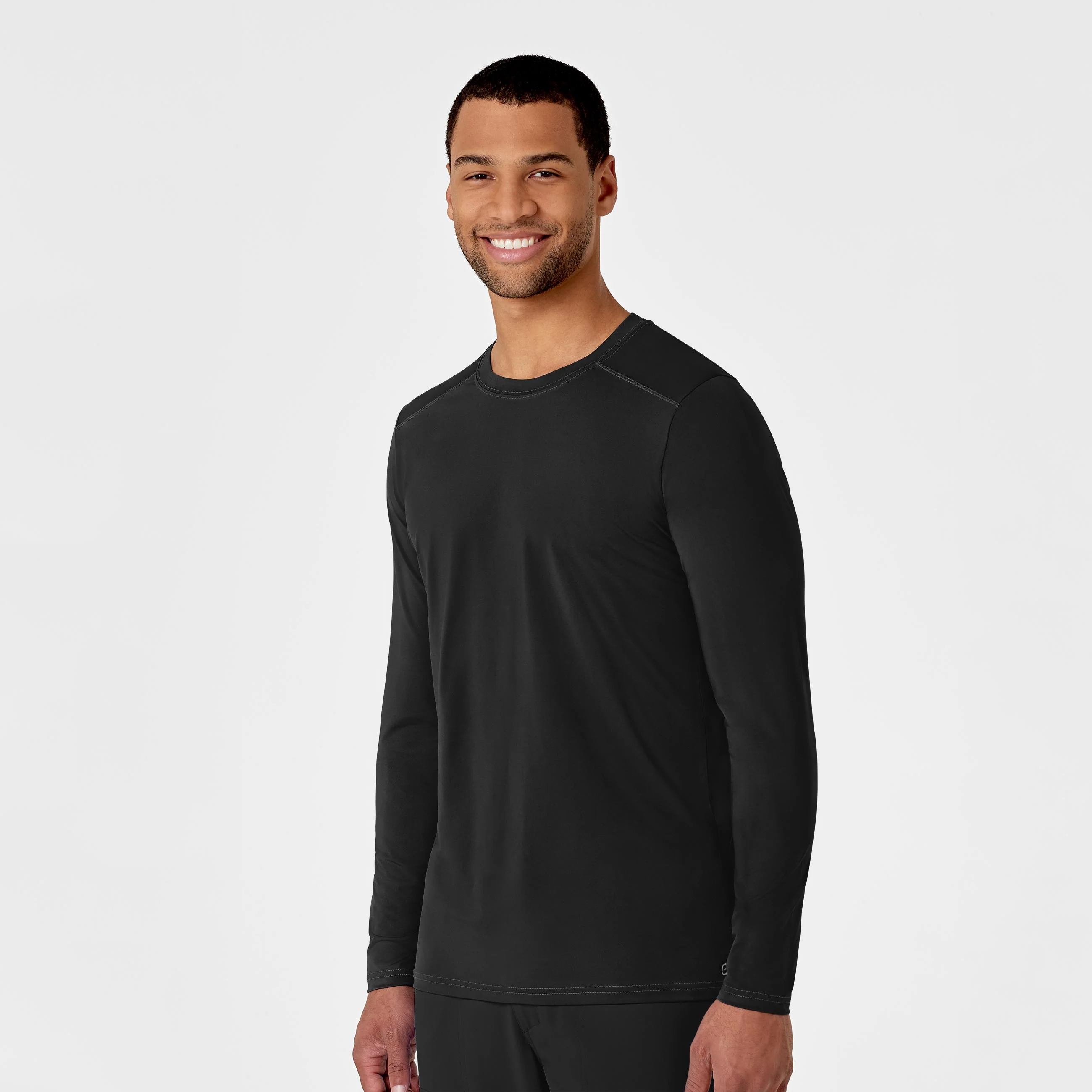 Men's Performance Long Sleeve Tee - Black - Image 4