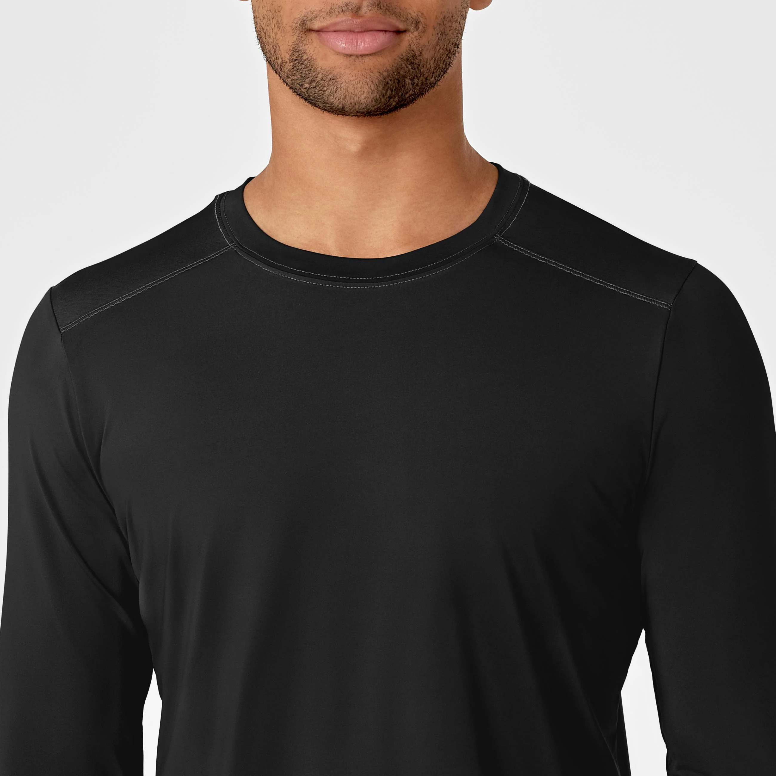 Men's Performance Long Sleeve Tee - Black - Image 5