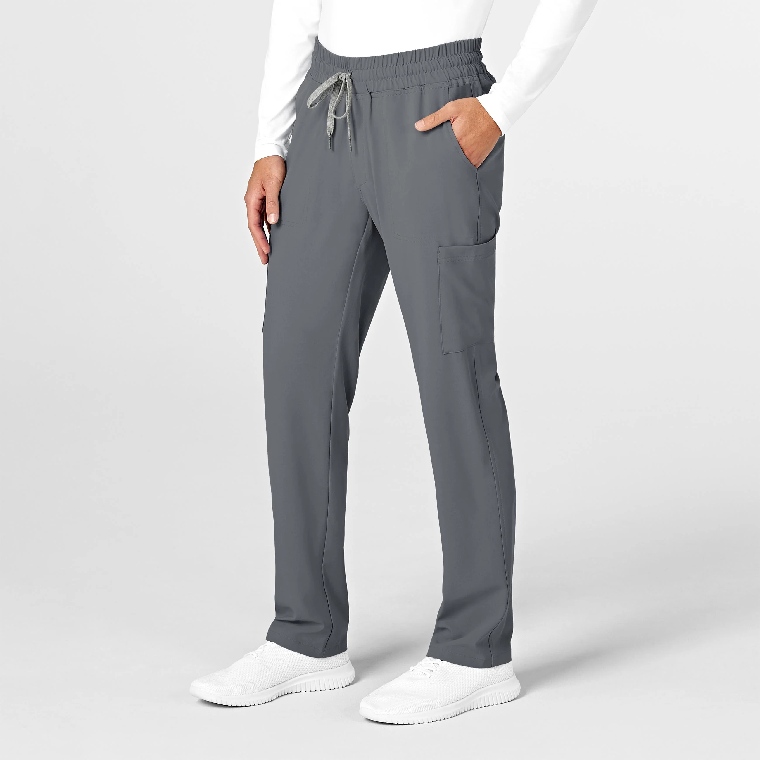 RENEW Mens Straight Slim Scrub Pant - Pewter - Image 4
