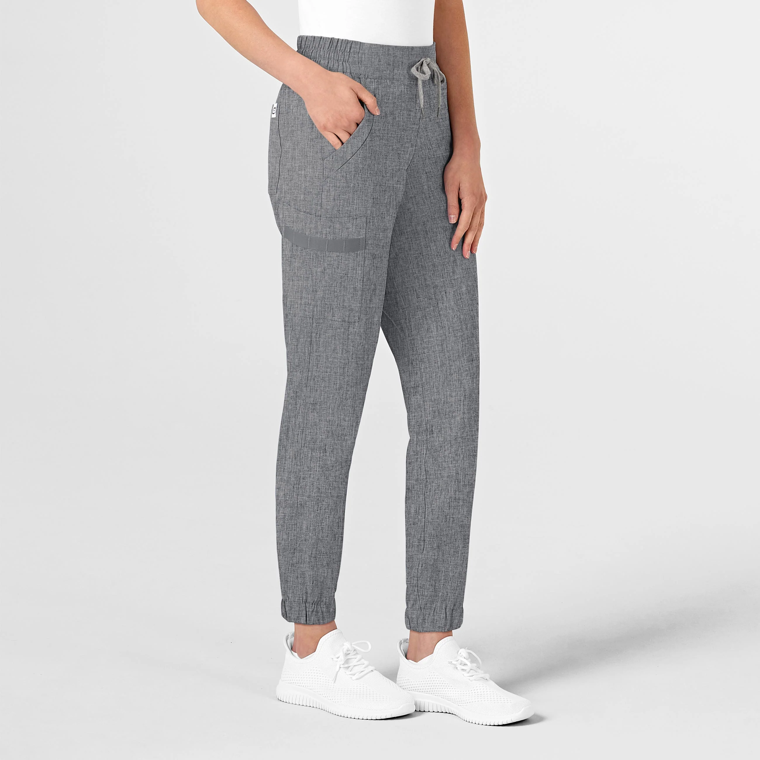 RENEW Women's Jogger Scrub Pant - Grey Heather - Image 3