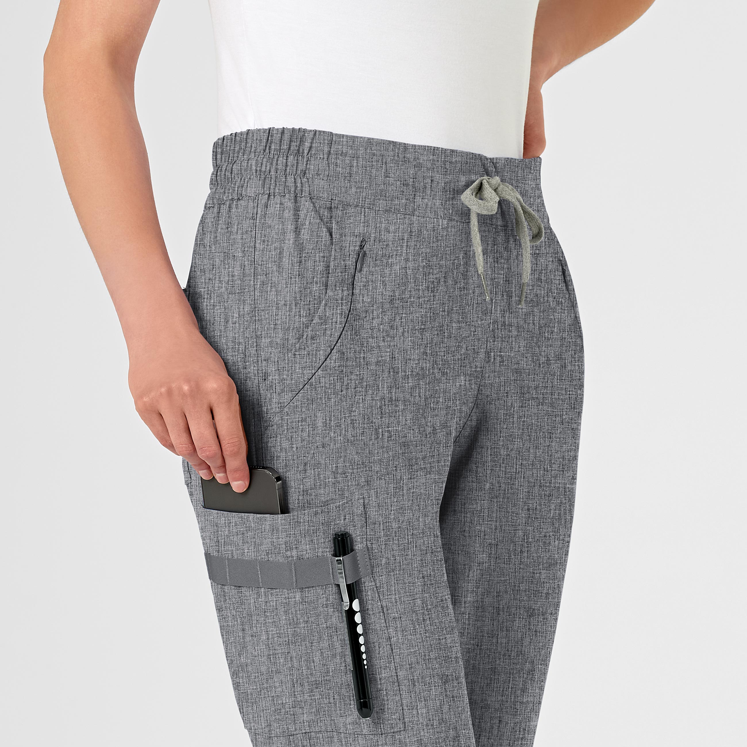 RENEW Women's Jogger Scrub Pant - Grey Heather - Image 6