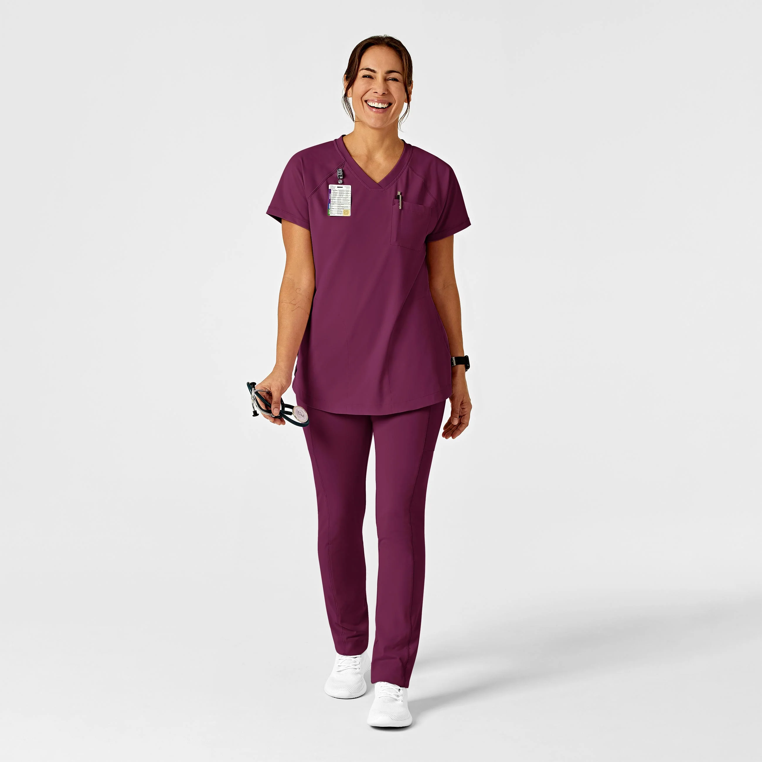 RENEW Women's Straight Leg Yoga Pant - Wine - Image 3