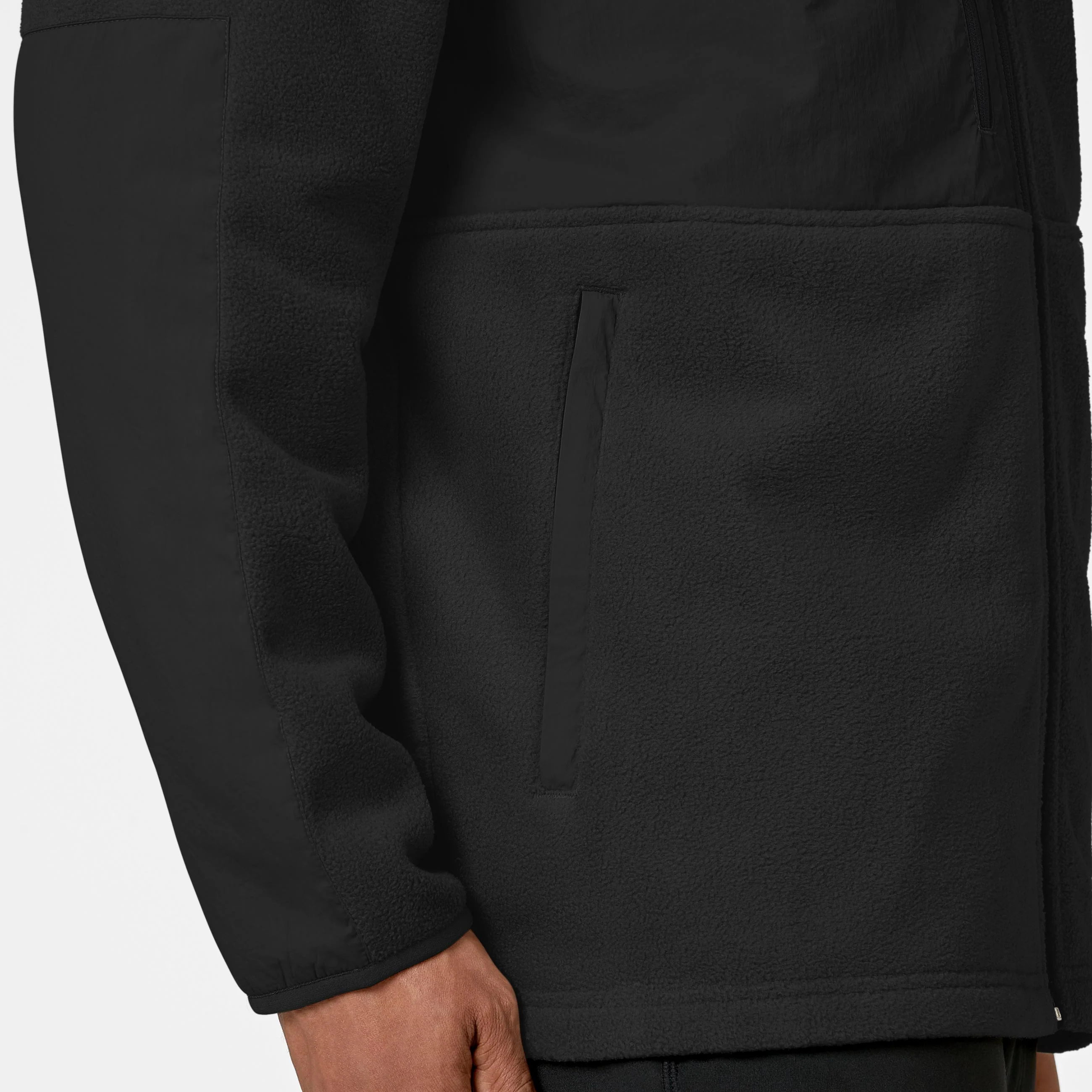 Slate Men's Micro Fleece Zip Jacket - Black - Image 10