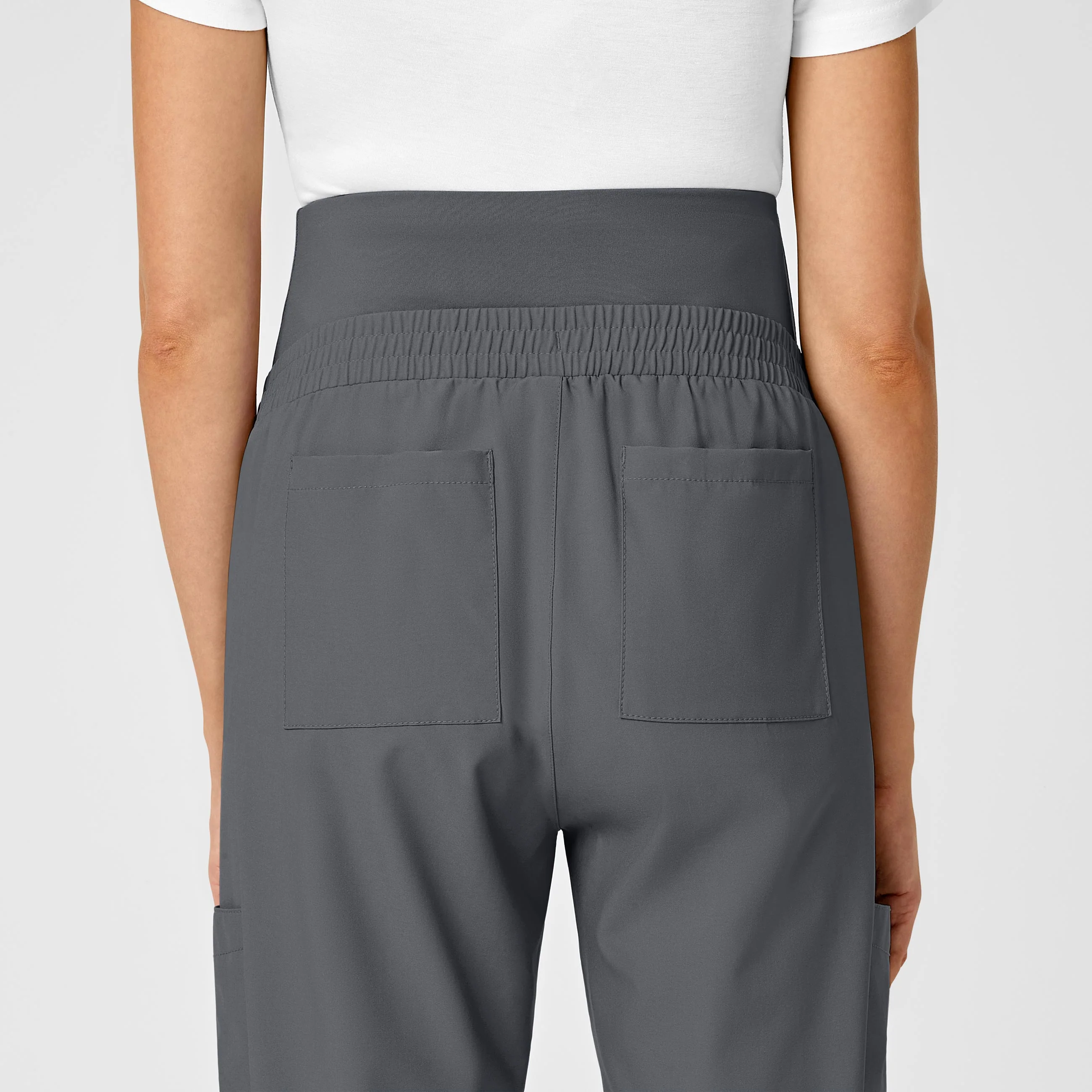 W123 Maternity Jogger Scrub Pant - Pewter - Image 8