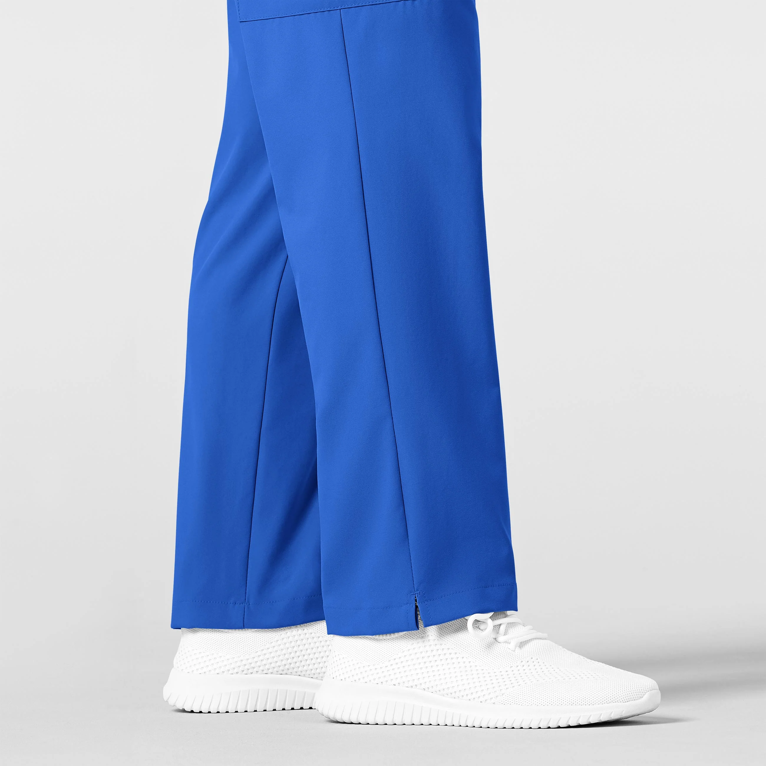 W123 Men's Flat Front Cargo Scrub Pant - Royal - Image 8