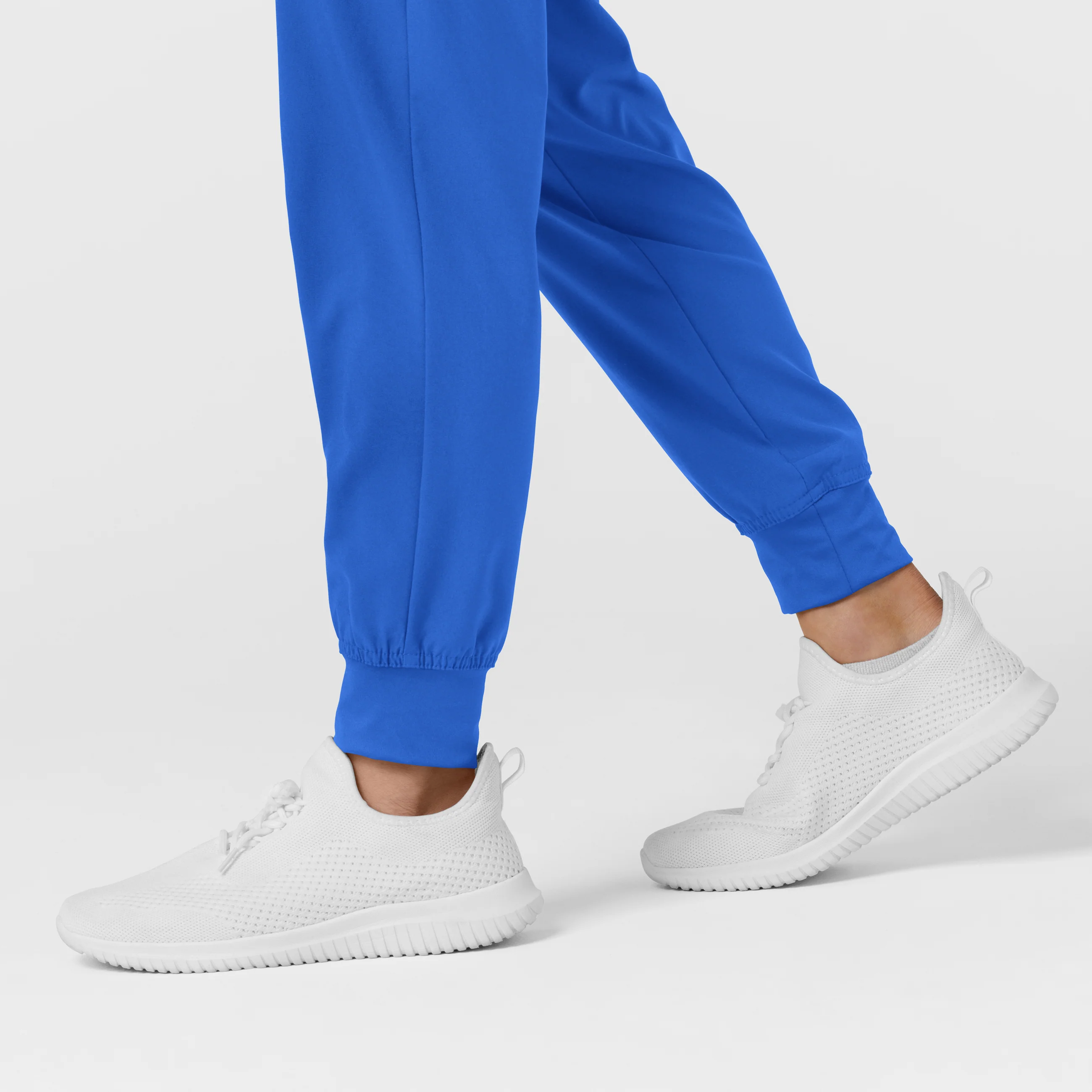 W123 Women's Comfort Waist Cargo Jogger Scrub Pant - Royal - Image 9
