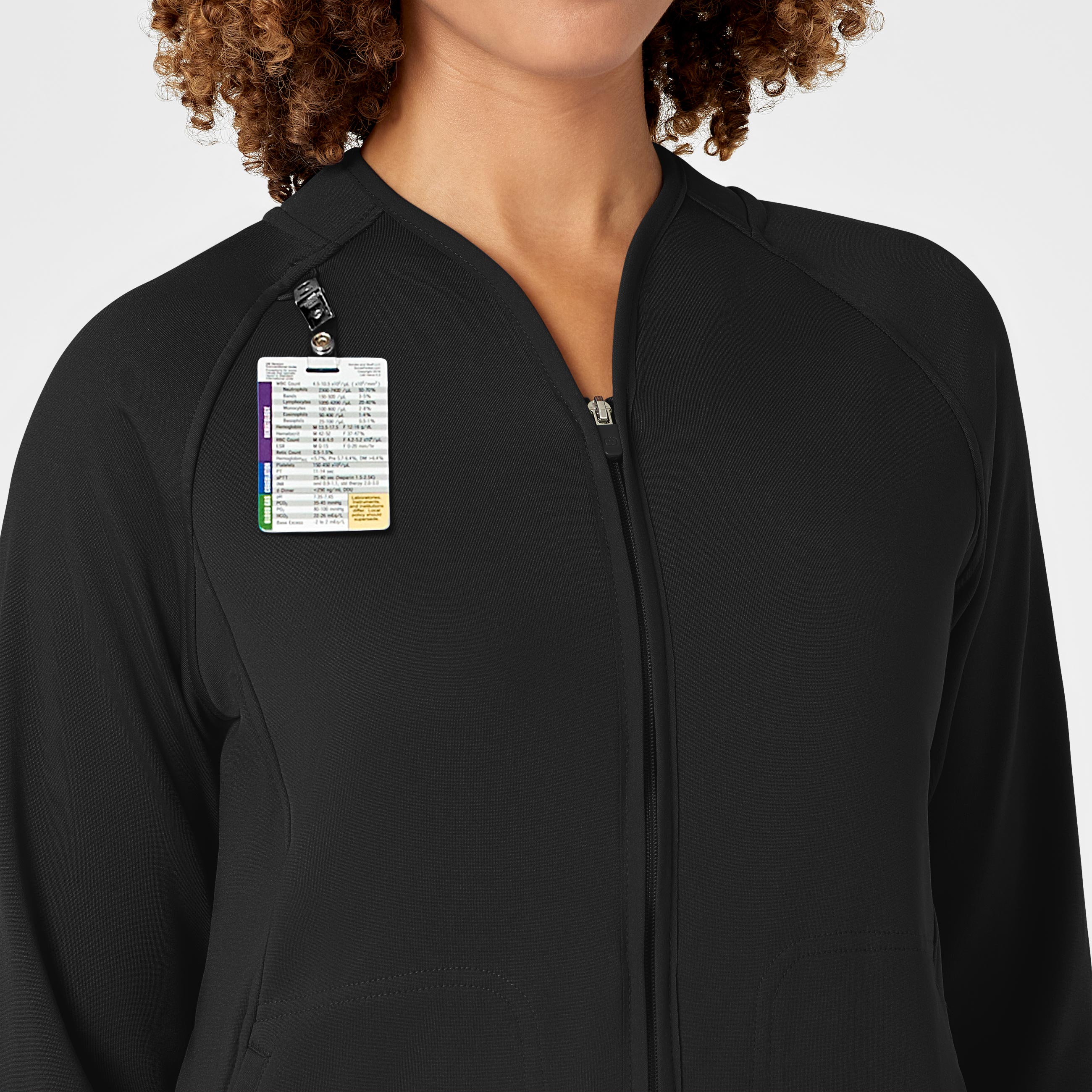 Women's Fleece Full Zip Jacket - Black - Image 6
