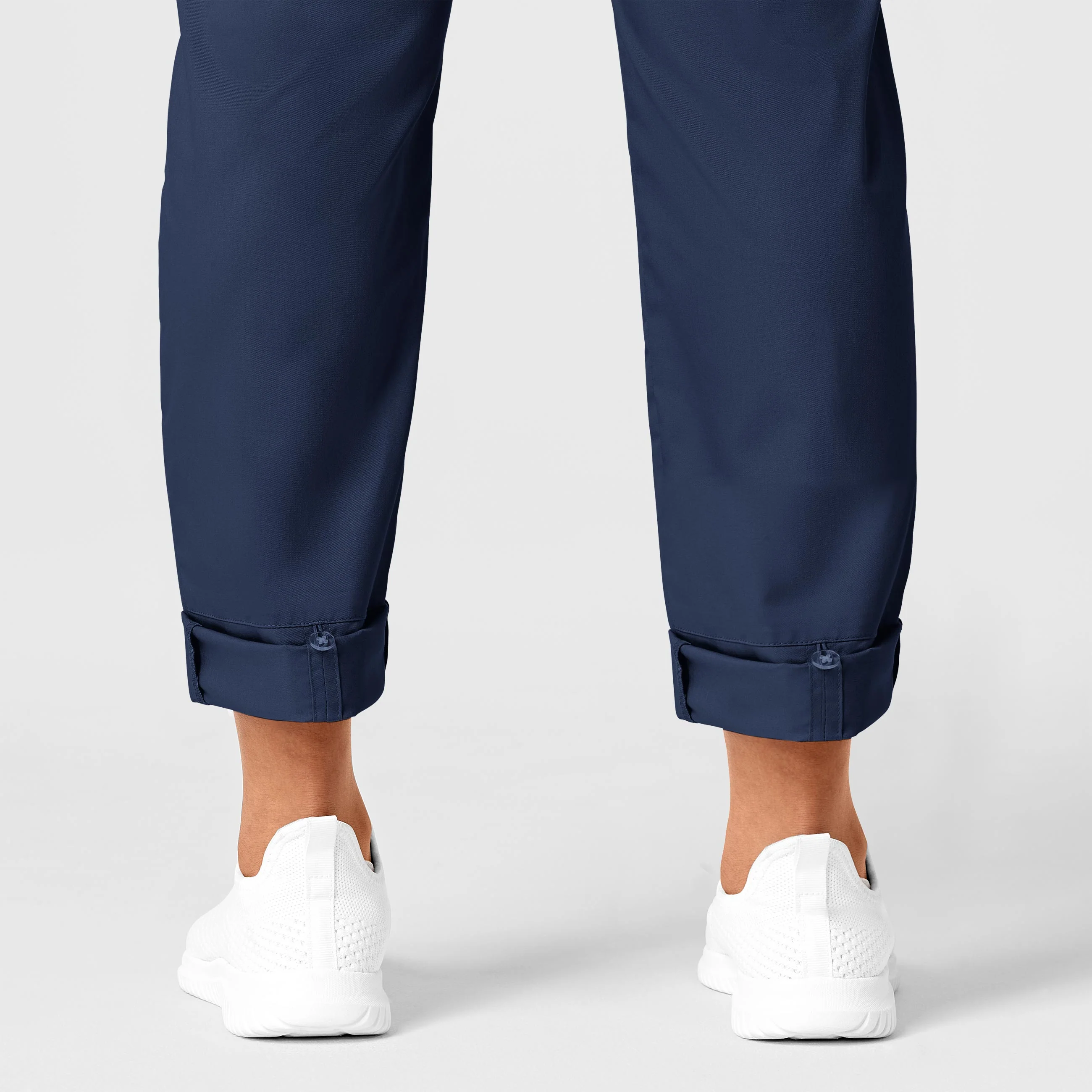 WonderWORK Women's Convertible Slim Leg Scrub Pant - Navy - Image 4